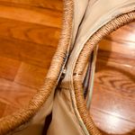 Blue Miami NWT Straw Bag SUPER BOHO Multicolor Stripe Beach/Pool/Shop tote bag Tan Photo 12