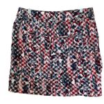 Christopher & Banks  skort size 6 RWB print Photo 2