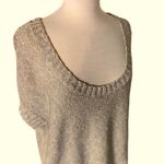 Alice + Olivia #510 Linen Metallic Blend Loose Fit Sweater Photo 3