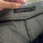 ZARA Wide Leg Houndstooth Pants Photo 3
