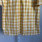 Boden USA Boden Women's Gingham Checkered Dress Shirt Dress Size UK16 US12 Yellow White Photo 3