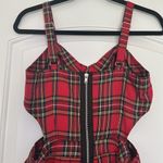 Tripp NYC NWT  Red Plaid Mini Dress Sz M Photo 7