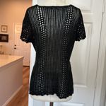 Live and let live Y2k crochet short sleeve top Photo 8