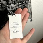 Lands' End  Black White Medallion Print Sarong Oblong Scarf Tassel NWT Photo 6