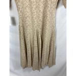 Dress Barn NWT Floral Knit Dress Tan Size 4 Photo 5