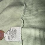 Brandi Melville Green Minimalist Full Button Cotton Crop Short Sleeve Top 0 Photo 2