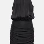 Veronica Beard  Kalita Silk Blend Chain Halter Mini Dress Black 0 Photo 0