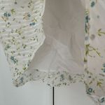 Free People  Sweetest Thing Mini Dress Bell Long Sleeve Ruffle Buttons Floral 10 Photo 11