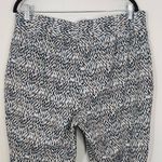 Jessica London Blue and Black Pull-on Pants Size 20W Stretch Cropped Pants Photo 4