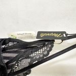 Mapale Striped Mesh Lace Bodysuit Black Size Medium Photo 3