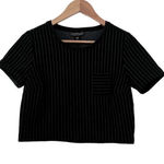 Metaphor  PINSTRIPE CROP TOP W/ POCKET Photo 0