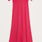 Banana Republic  Matte Silk Maxi Dress Coral Gem 14 NWT Photo 0