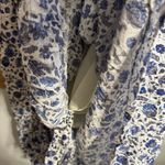 Lucky Brand Blue and White Flowy Floral Midi Dress Size XS Photo 9