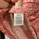 Loft  Coral/Pink Printed Sleeveless Blouse Medium Photo 5