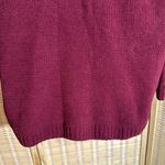 Arizona Jeans Arizona Jean Co Burgundy Red Loose Cable Knit Vneck Soft Sweater X Large Photo 11