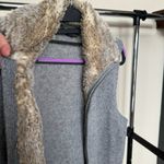 Eddie Bauer  Vest Wool Alpaca Faux Fur Preppy Casual Outdoor Collegiate Camping Photo 2