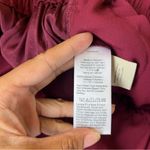 Madewell Jacquard Deep-V Ruffled Jumpsuit in Cabernet Photo 9