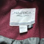 Nautica  Wool Blend Burgundy Button Front Peacoat SIZE XL Photo 4