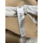 Fabletics Malia Polar Fleece White Brown Mock Neck Long Sleeve Sweater Top Sz M Photo 2