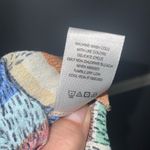 John Mark Colorful Short Ruffle Sleeves V-Neck Hi/Lo Hem Lightweight Blouse Sm Photo 8