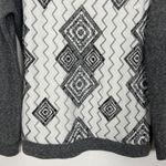 Vanity Boho Lace Gray Pullover Sweater Size M Size M Photo 3