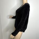 Mudd Black Chenille V Neck Sweater Photo 1