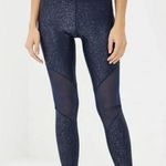 Nike  Women's Mesh Power Victory Tight Leggings Midnight Navy Blue Sparkle Size S Photo 0