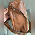 Rebecca Minkoff Brown Leather backpack with gold zippers Photo 5