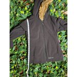Marmot  Black Zip-Up Soft Shell Jacket Faux Fur Hood Size Small Photo 7
