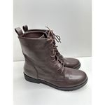 Catherine Malandrino  Booney‎ Vegan Leather Lace Up  Combat Boots Size 9 New Photo 5