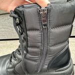 Marc Fisher Amita 2 Ankle Lace Up Combat Chunky Puffer Boot Black Lugged Sole Photo 5