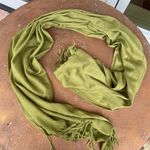 Pashmina  cashmere green scarf Photo 0