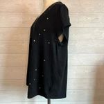 Gap Easy T-shirt black with gold glitter hearts Size XXL Photo 2
