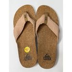 REEF Flip Flops Woman's Size 9 Cushion Strand Cork Sandal Rose Beach Summer Rare Photo 1