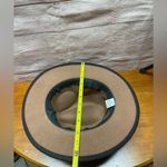 W•S•B Brown Fedora Hat Size 58 Faux Leather Band W/Buckle Decoration gold chain Photo 7