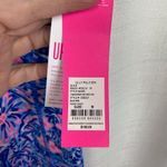 Lilly Pulitzer Luxletic Weekender Mid Rise Legging Blue Peri Takin It Easy Sz.M Photo 6