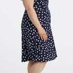 Fortune + Ivy  Dress Roanne Faux Wrap Polka Dot Plus Sz 2X Spring Romantic Blue‌ Photo 2