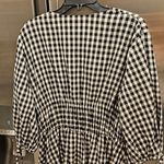 Altuzarra 💕💕 Donrine Seersucker Gingham Midi Dress ~ Black Ivory 42 EU NWT Photo 12