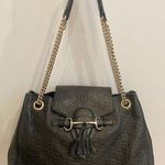 Gucci  Black Leather Emily Medium Guccissima Shoulder Bag Photo 0