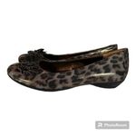 Naturalizer  Haroldene Womens Ballet Flats Size 7M Leopard Print Mock Bow Brown Photo 2
