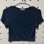 ZARA  Blue Women's cropped top size large Photo 0