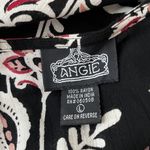 Angie Black and Red Floral Open Kimono Cover Photo 1