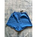 Pretty Little Thing NWT!  Blue Textured Linen Look Floaty Shorts US Size 16 Photo 1