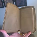 Coach Authentic  1941 Polished pebble leather & smooth leather zip around wallet Photo 6