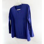 Lululemon  Long Sleeve Crewneck Top Shirt Blue Large Photo 2