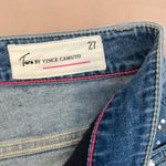 Two by Vince Camuto sz27 jeweled light wash jeans some jewels missing GUC Blue Size 27 Photo 5