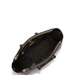 Tory Burch  Robinson Perforated Multi Black Tote Photo 3