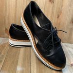 White Mountain Summit x  Leather Oxford Brody Black Platform‎ Loafer sz 39 Photo 0
