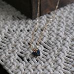 Black butterfly necklace Gold Photo 2