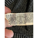 Forever 21  Sweater Blouse Womens Size S Gray Black Ribbed V Neck Long Sleeve Photo 6